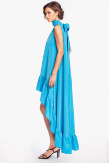 ONE33 SOCIAL | The Yolanda Blue High-Low Maxi Gown | Blue