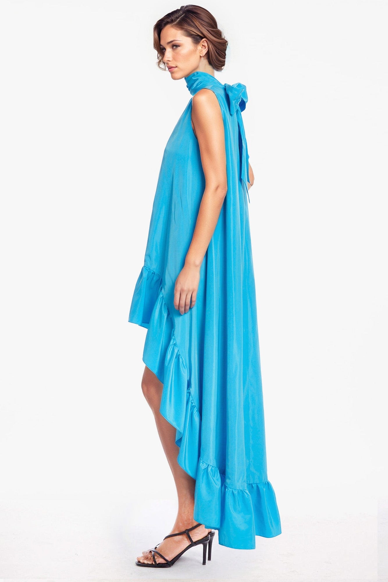 ONE33 SOCIAL | The Yolanda Blue High-Low Maxi Gown | Blue