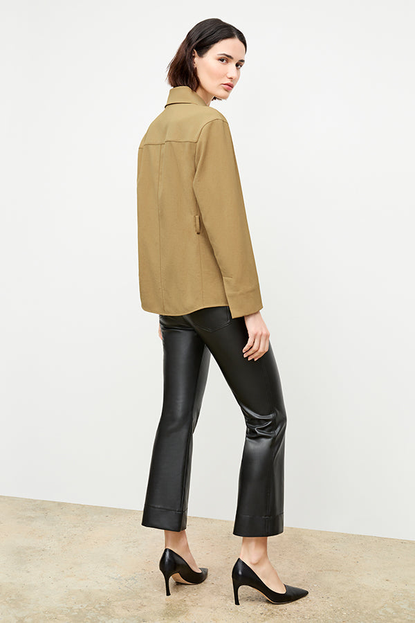 back image of a woman wearing the archie pant in black | Exclude