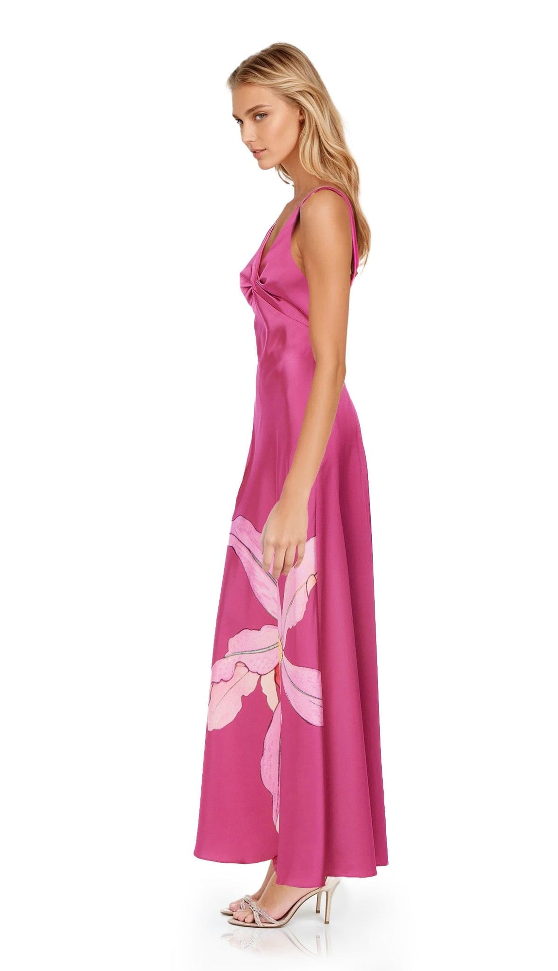 ONE33 SOCIAL | The Maribel Pink Floral Gown | Pink