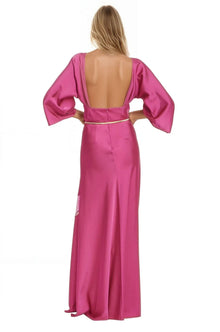 ONE33 SOCIAL | The Dahlia Pink Floral Gown | Pink