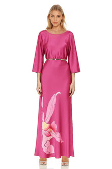ONE33 SOCIAL | The Dahlia Pink Floral Gown | Pink