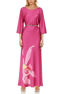 ONE33 SOCIAL | The Dahlia Pink Floral Gown | Pink