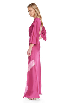 ONE33 SOCIAL | The Dahlia Pink Floral Gown | Pink