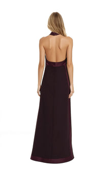 ONE33 SOCIAL | The Liana Plum Halter Gown | Purple