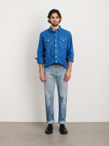 Men | Highland Shirt | Chamois Washed Cobalt