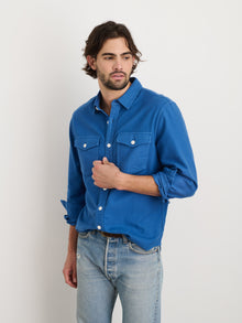 Men | Highland Shirt | Chamois Washed Cobalt