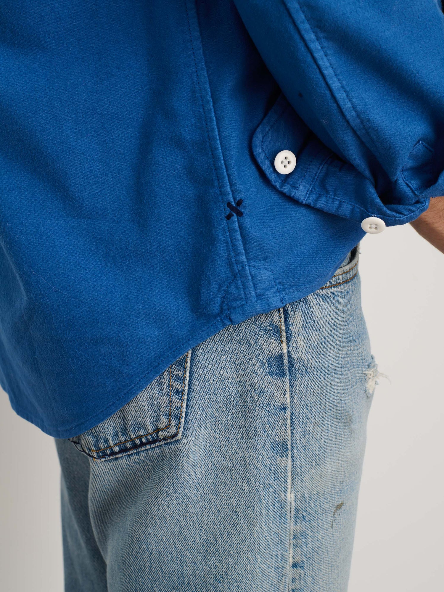 Men | Highland Shirt | Chamois Washed Cobalt