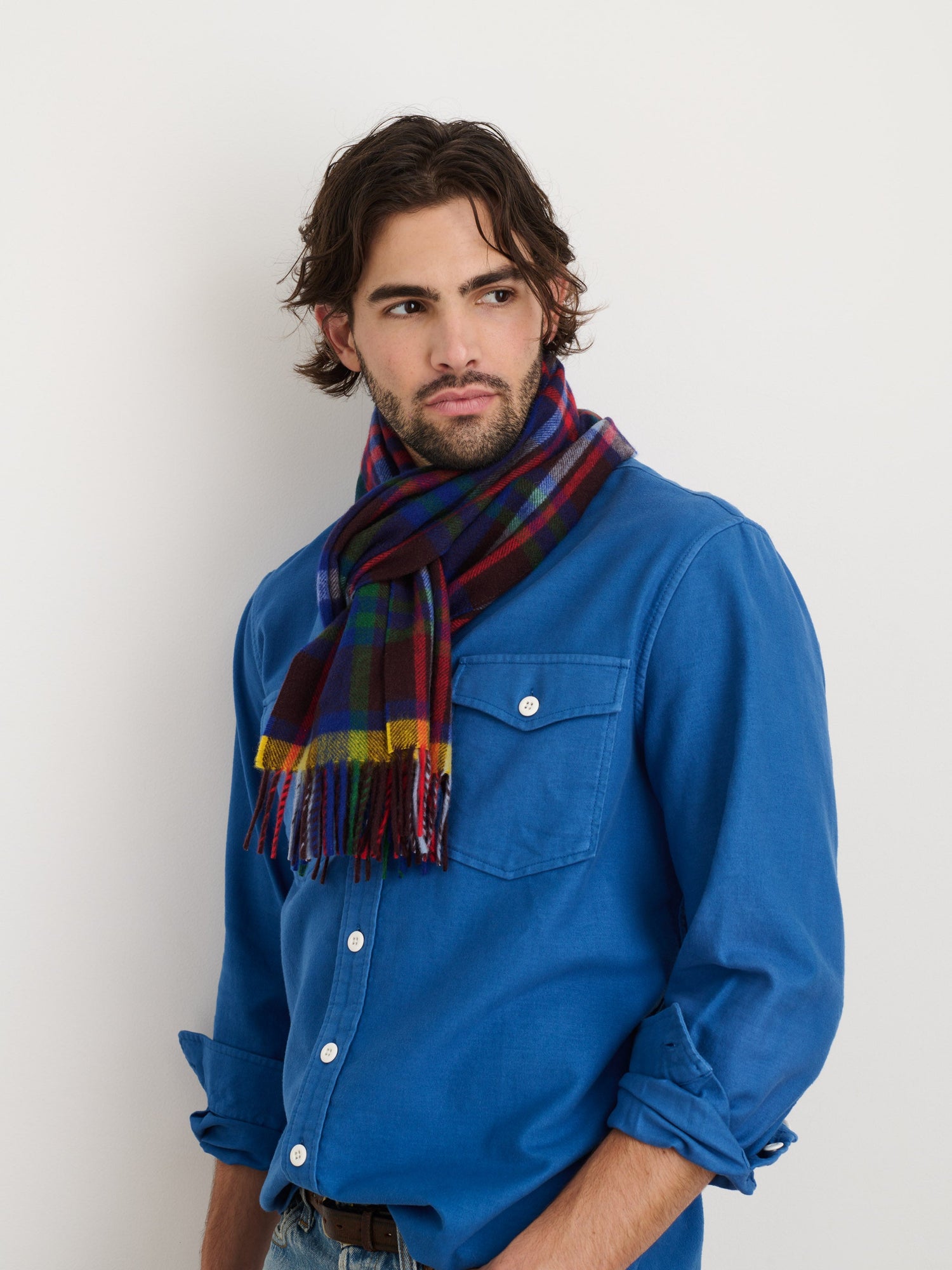 Men | Highland Shirt | Chamois Washed Cobalt