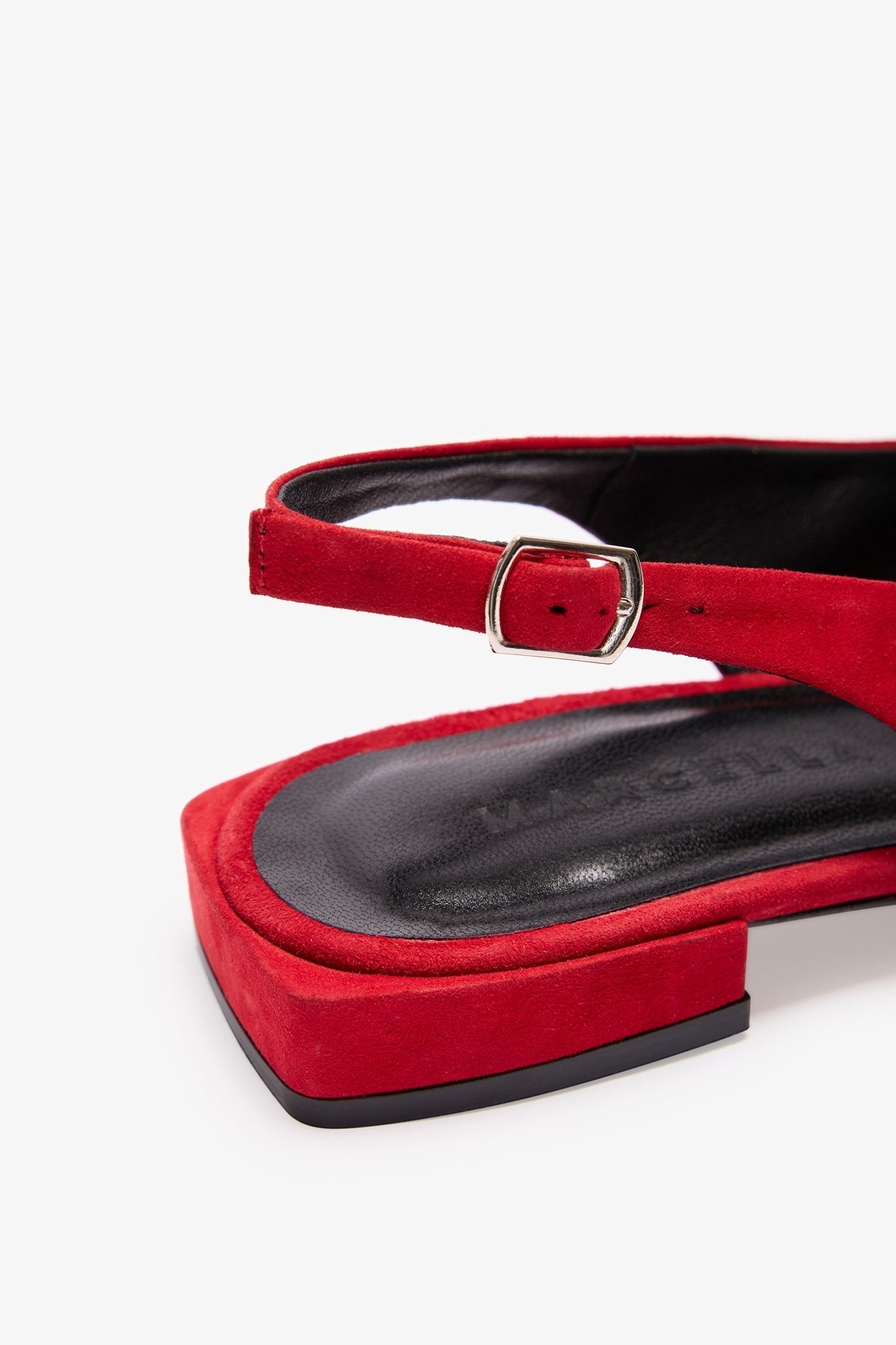 Jeanne Flats | Red Suede