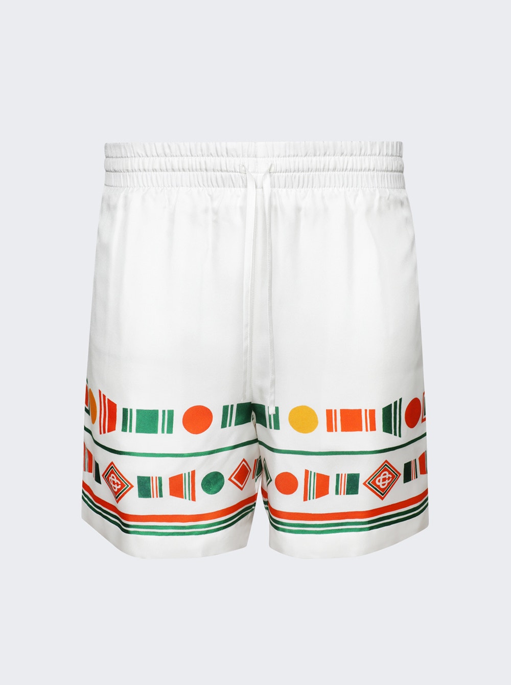 Men | CASABLANCA | Playful Eagle Shorts | White