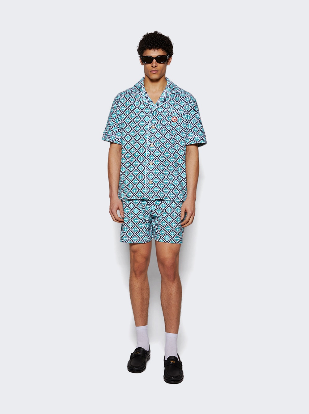 Men | CASABLANCA | Towelling Short | Blue