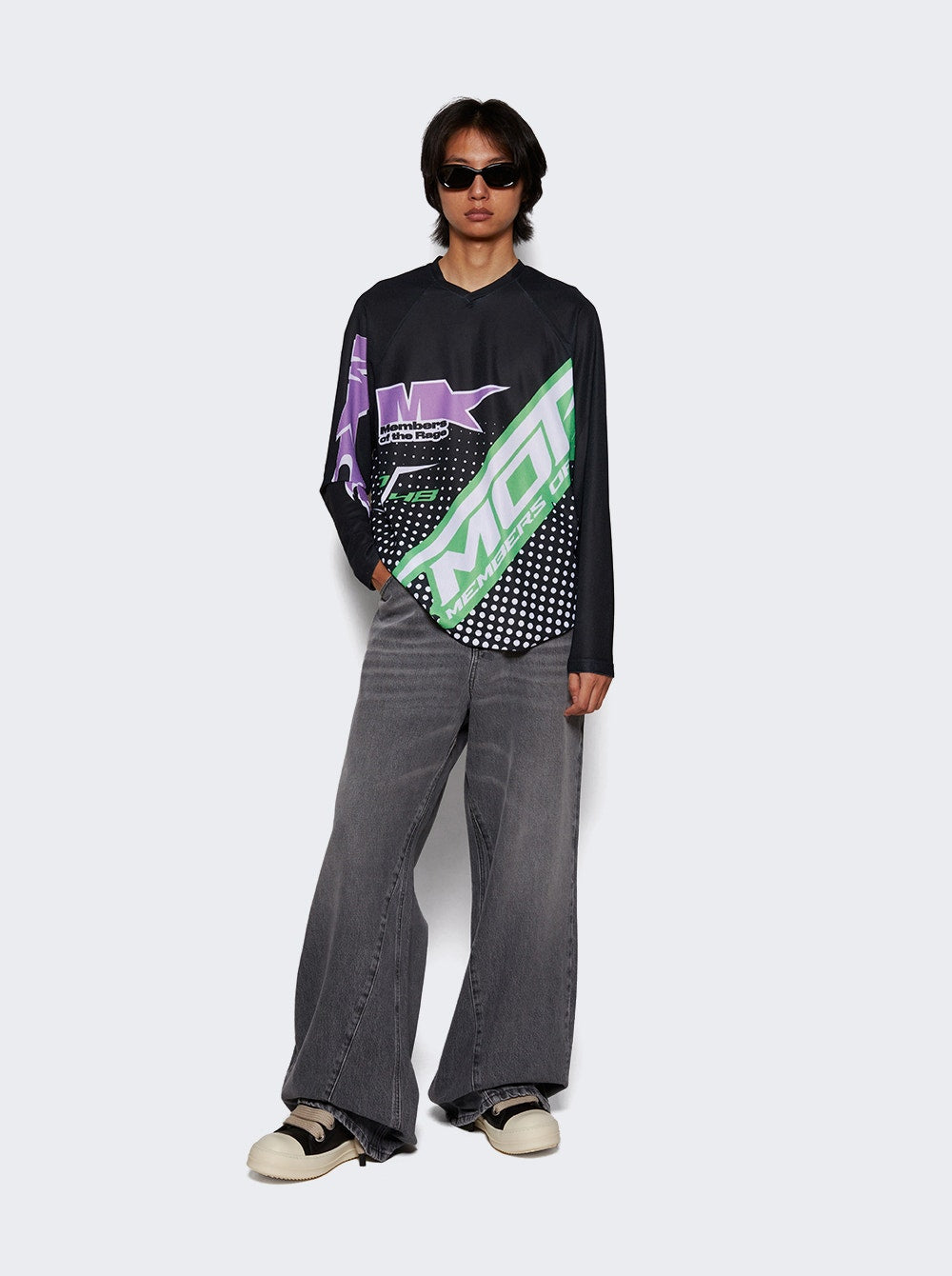 Members of The Rage | Long Sleeved Motrcross Shirt | Black