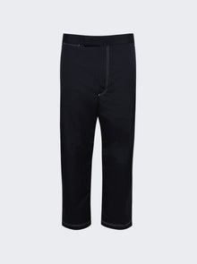 Thom Browne | Typewriter Unconstructed Straight Leg Trouser Navy | Blue