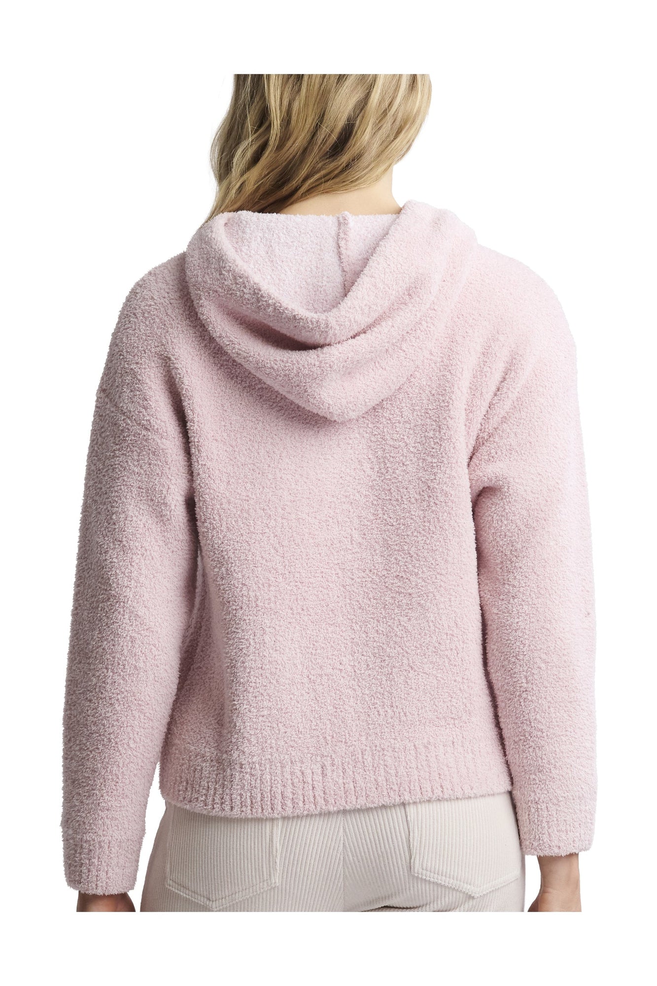 Womens | Cozychic Barbie Hoodie | Dusty Rose/White