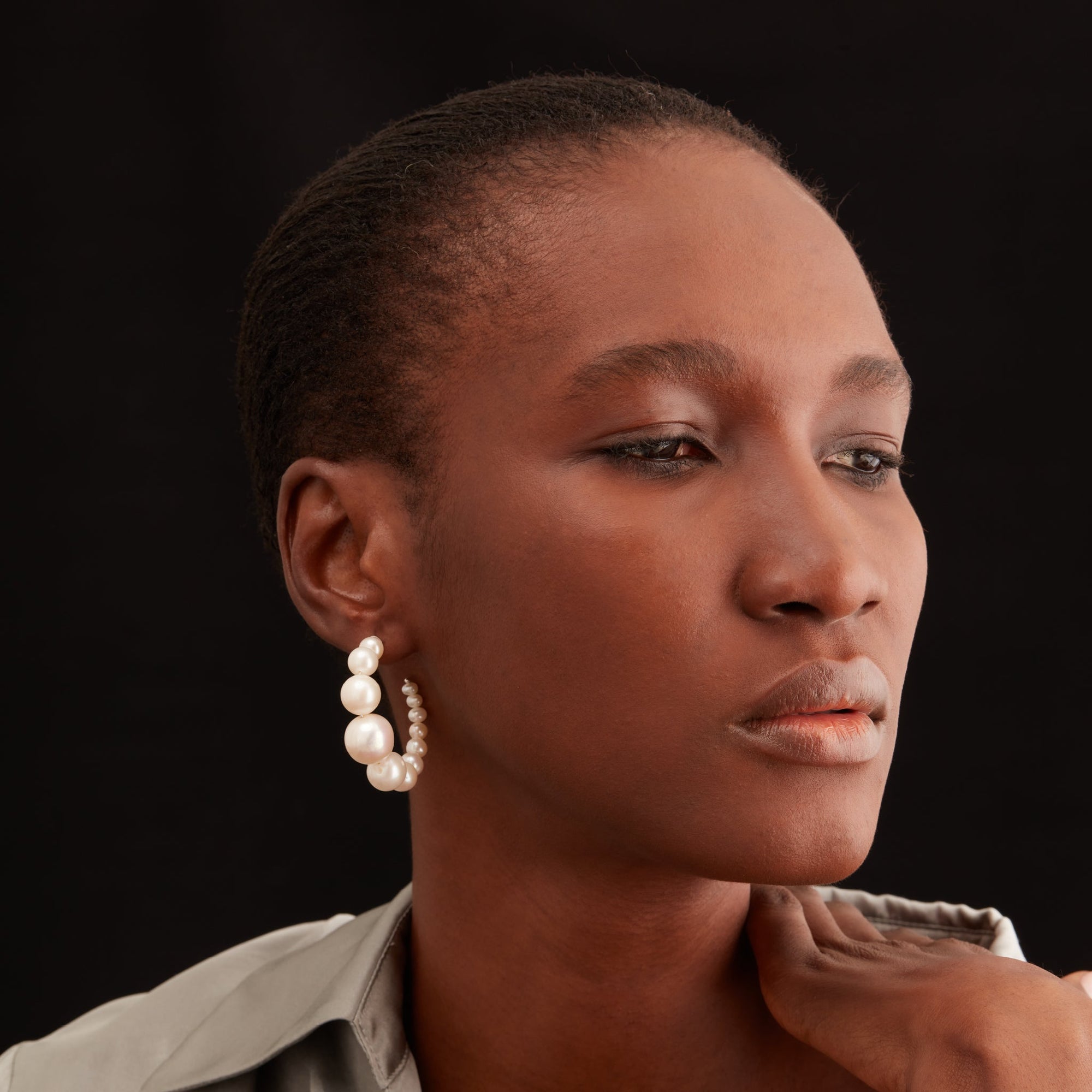 Iris Earrings | Sterling Silver | Freshwater Pearls