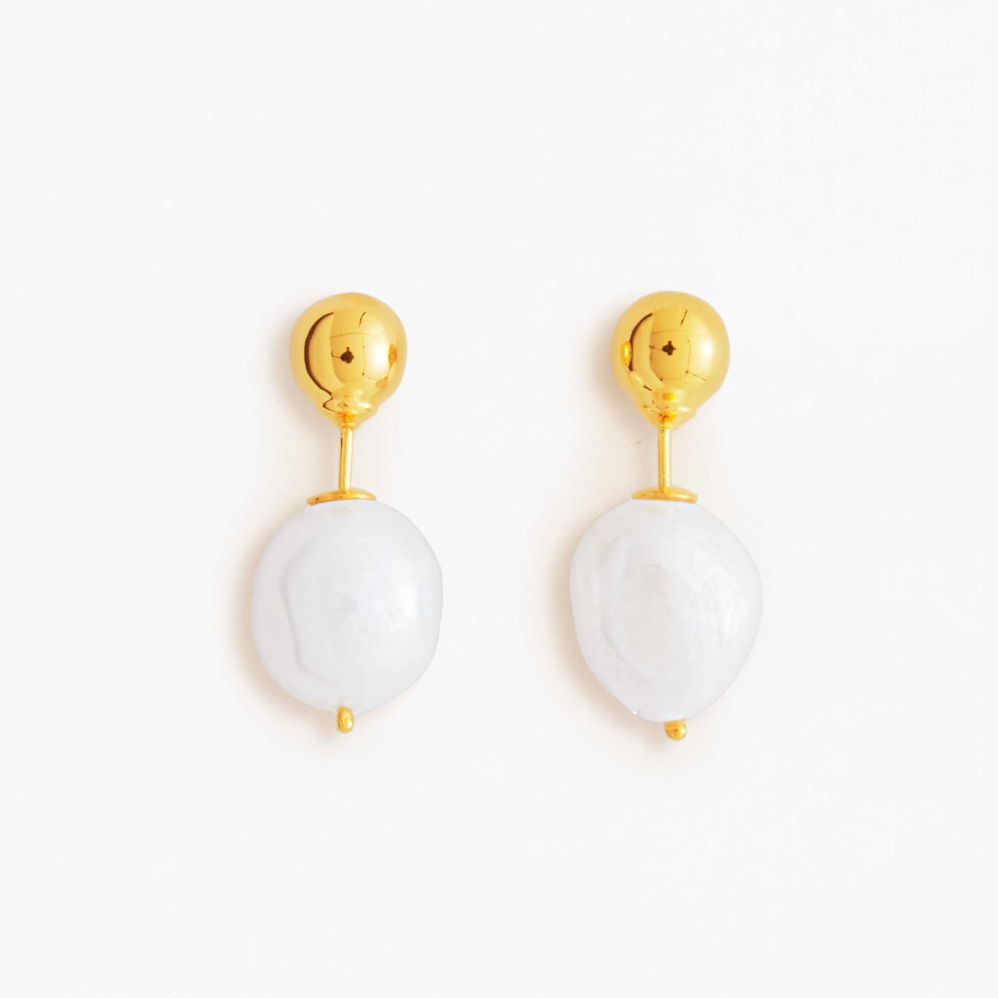 Pin Earrings | 18K Gold Vermeil | Freshwater Pearls