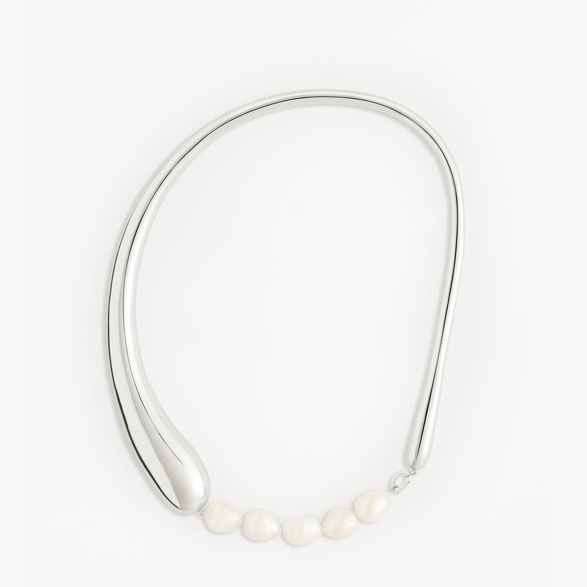 Aura Necklace | Silver | Freshwater Pearls