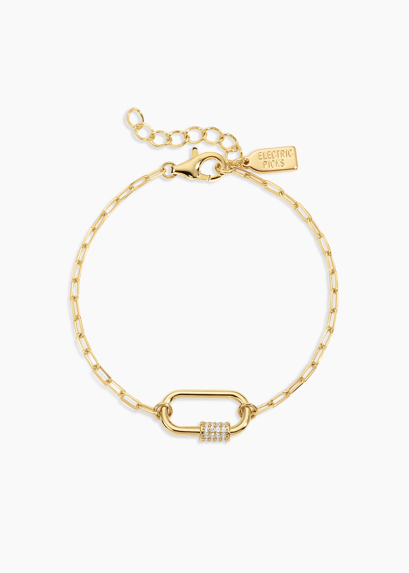 Melrose Bracelet | Clear Crystal | 14K Gold Plated