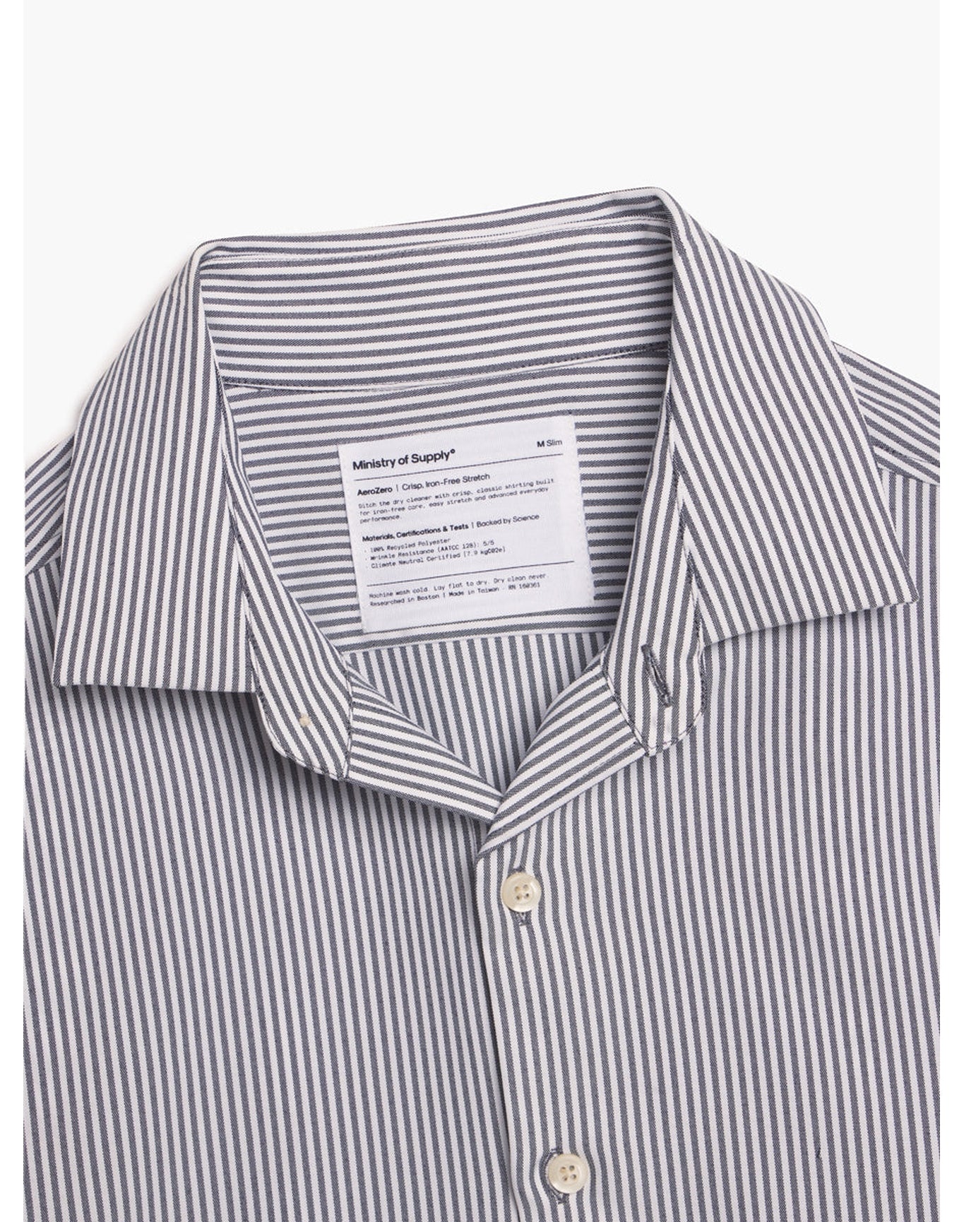 Men | AeroZero Dress Shirt | Black Stripe