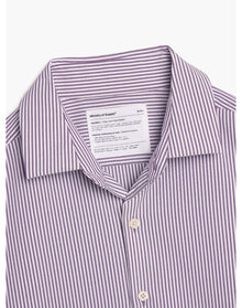 Men | AeroZero Dress Shirt | Burgundy Stripe