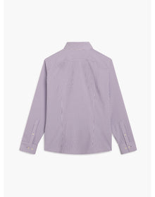 Men | AeroZero Dress Shirt | Burgundy Stripe