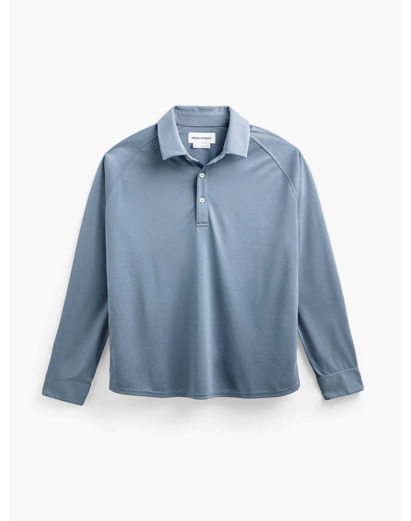 Men | Apollo Raglan Long Sleeve Polo | City Blue