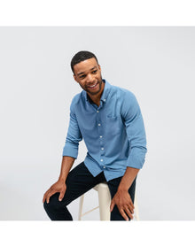 Men | Apollo Raglan Sport Shirt | Steel Blue (V2)