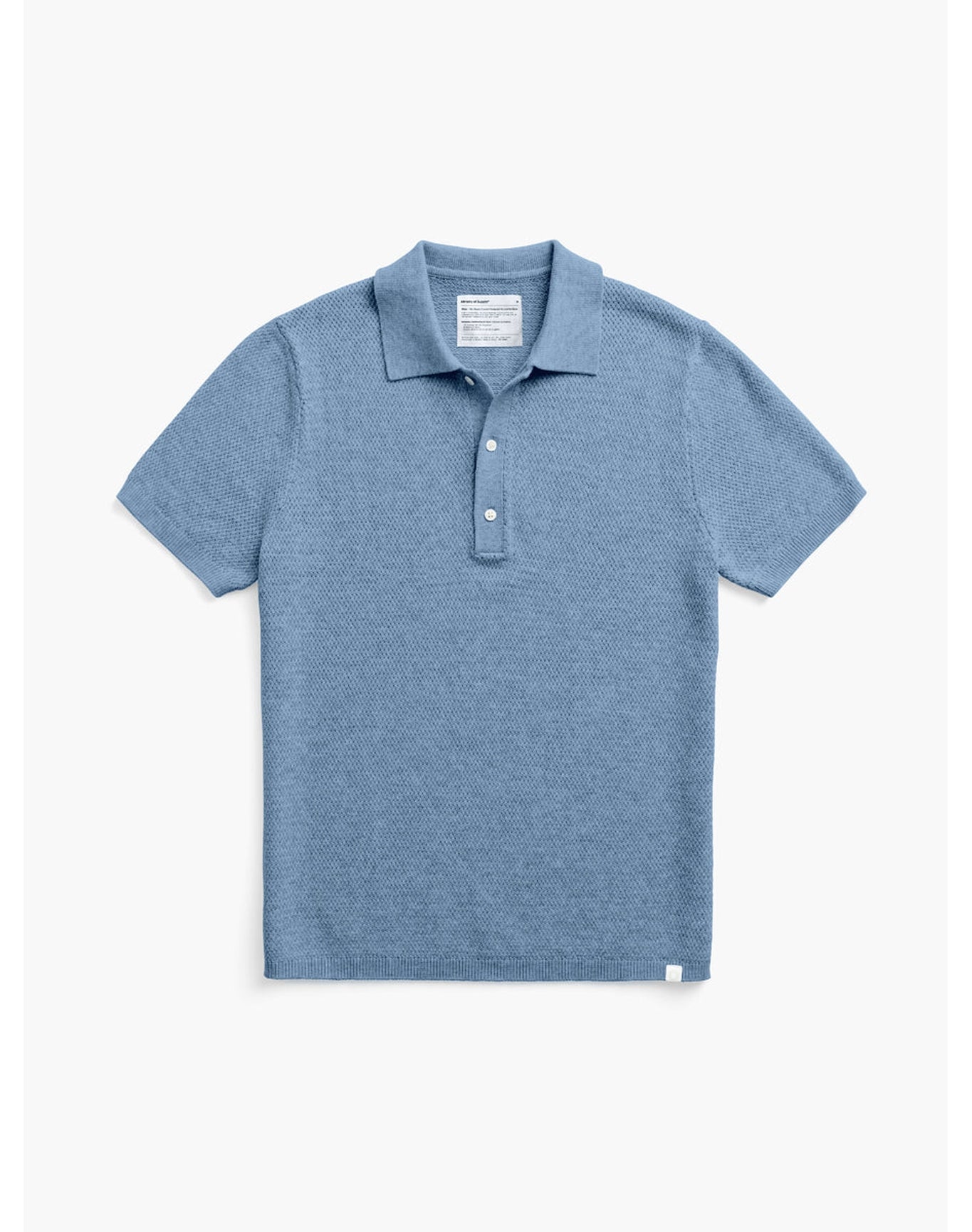 Men | Atlas Short Sleeve Knit Polo | Chambray Heather