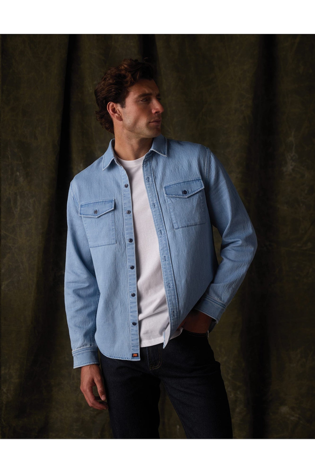 Men | Big Jake Shirt | Light Indigo