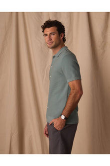 Men | Breezeknit Button Up | Juniper