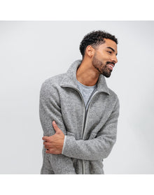 Men | Composite Merino EcoFleece Jacket | Grey Heather