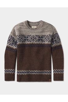Men | Fair Isle Crew | Brown Multi