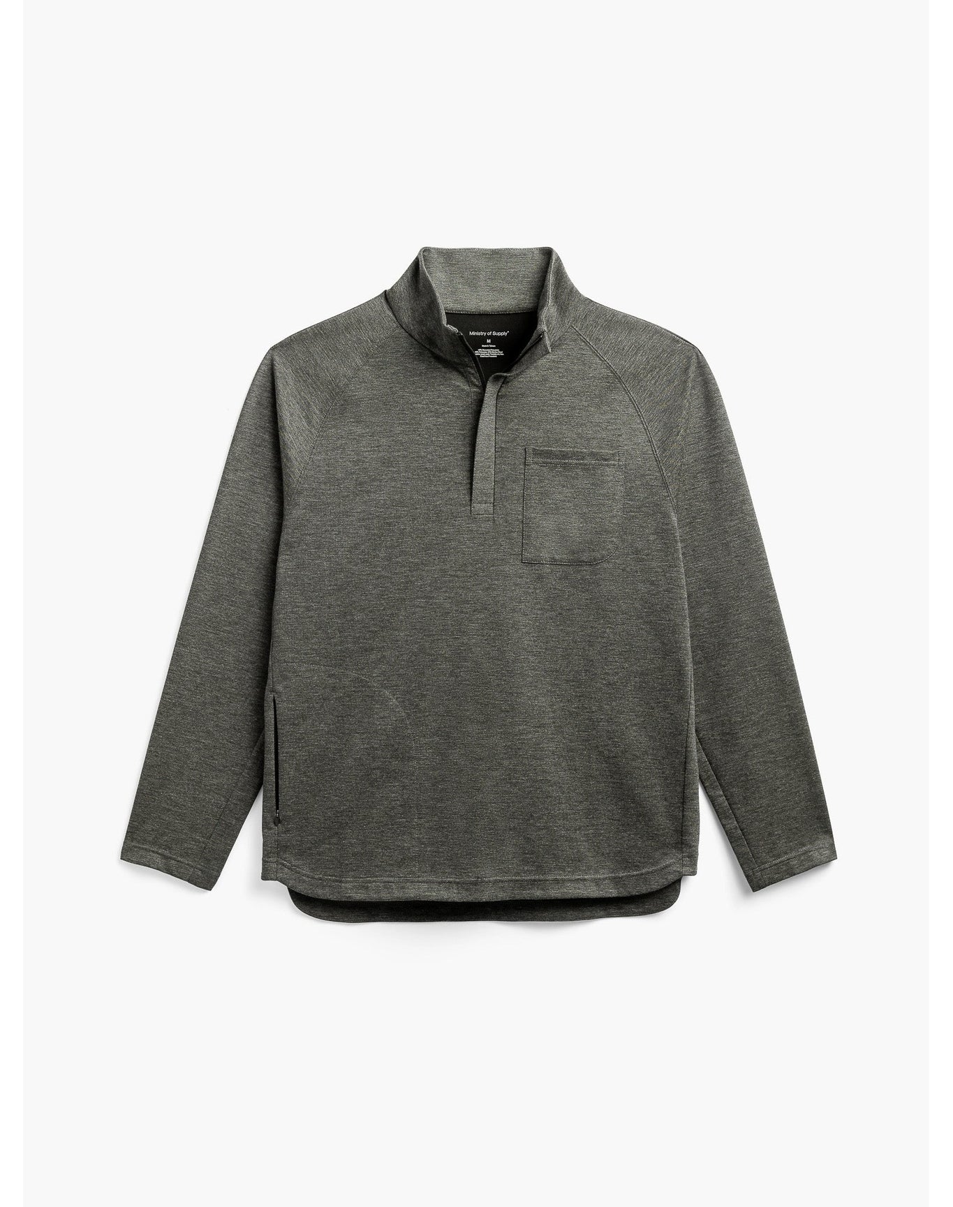Men | Fusion Double Knit 1/4 Zip | Olive Heather