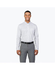 Men | Gemini Knit Shirt | Grey Stripe
