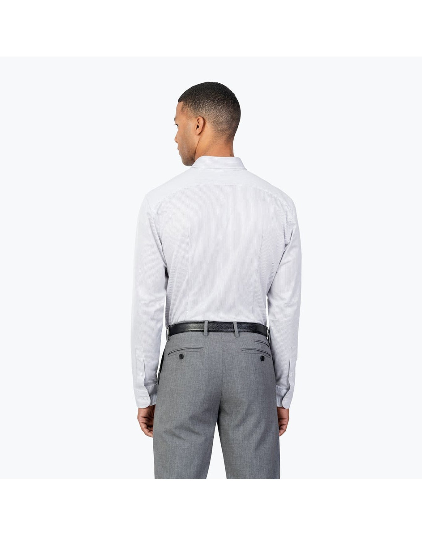Men | Gemini Knit Shirt | Grey Stripe