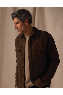 Men | Heavyweight Chamois Overshirt | Dark Brown