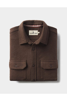 Men | Heavyweight Chamois Overshirt | Dark Brown