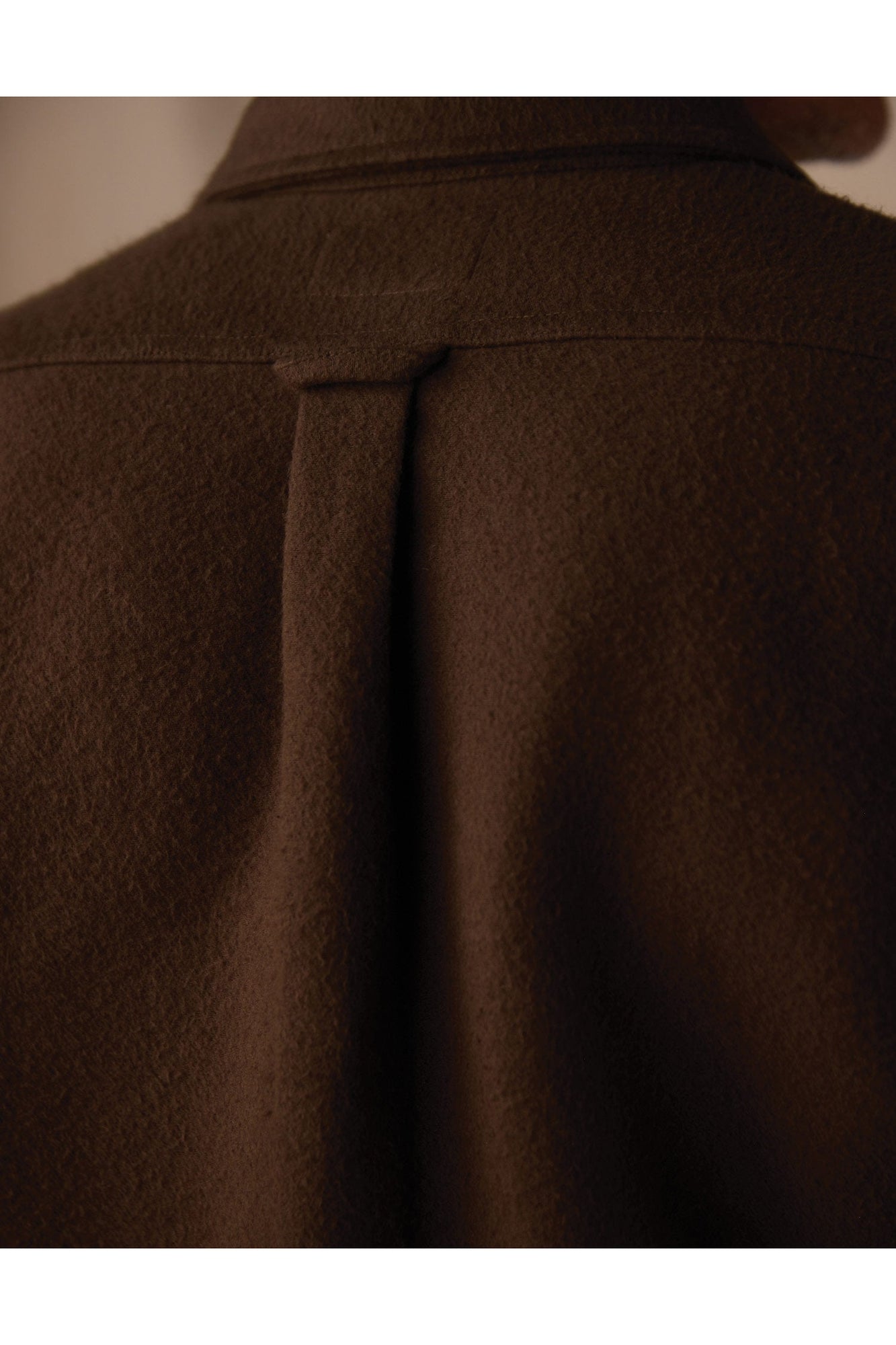 Men | Heavyweight Chamois Overshirt | Dark Brown