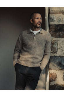Men | Homebound Polo Sweater | Toasted Chestnut
