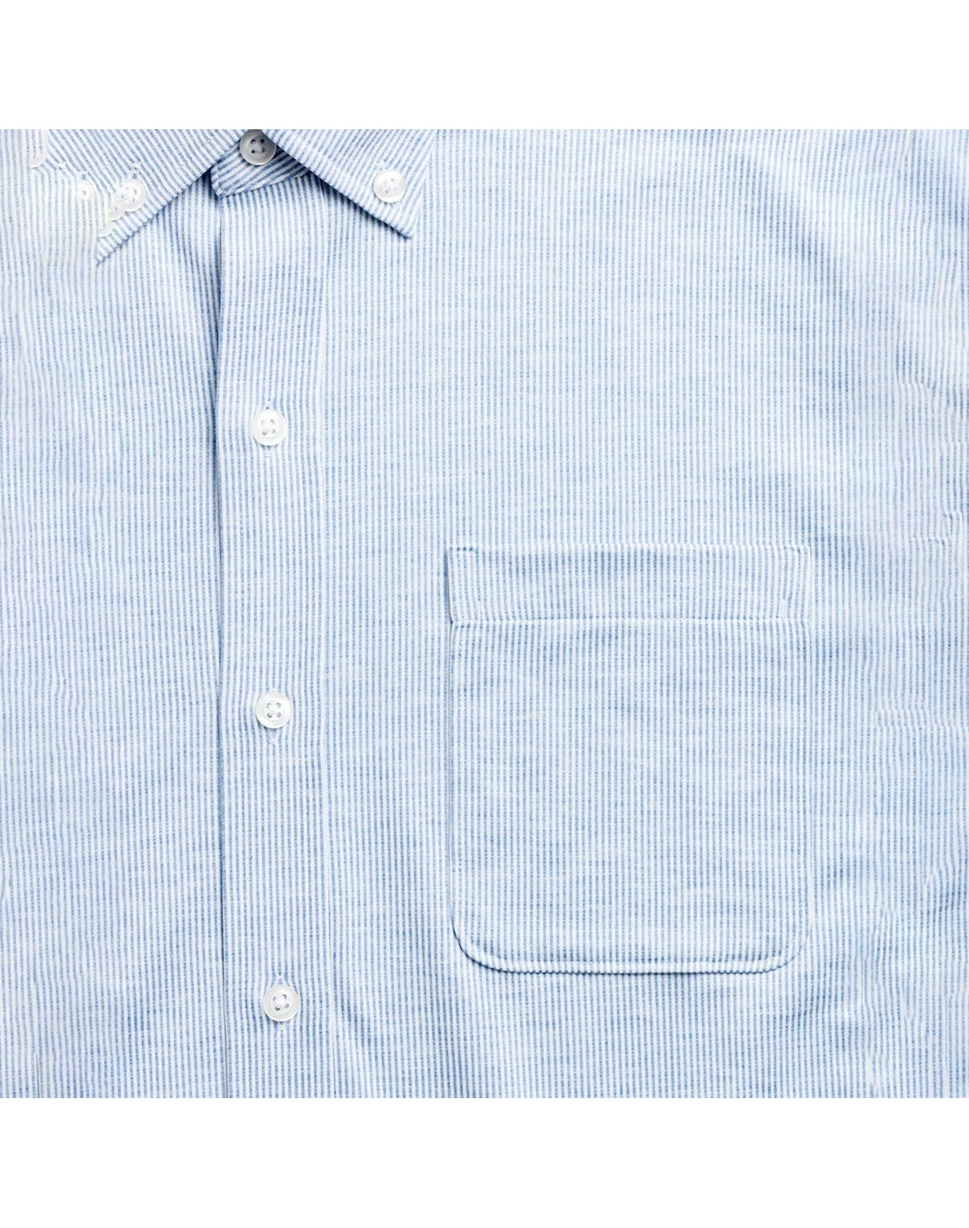 Men | Hybrid Button | Blue Heather Stripe