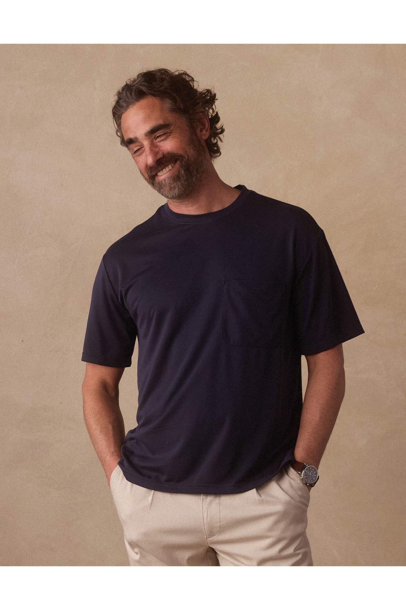 Men | Laidback Tee | Navy