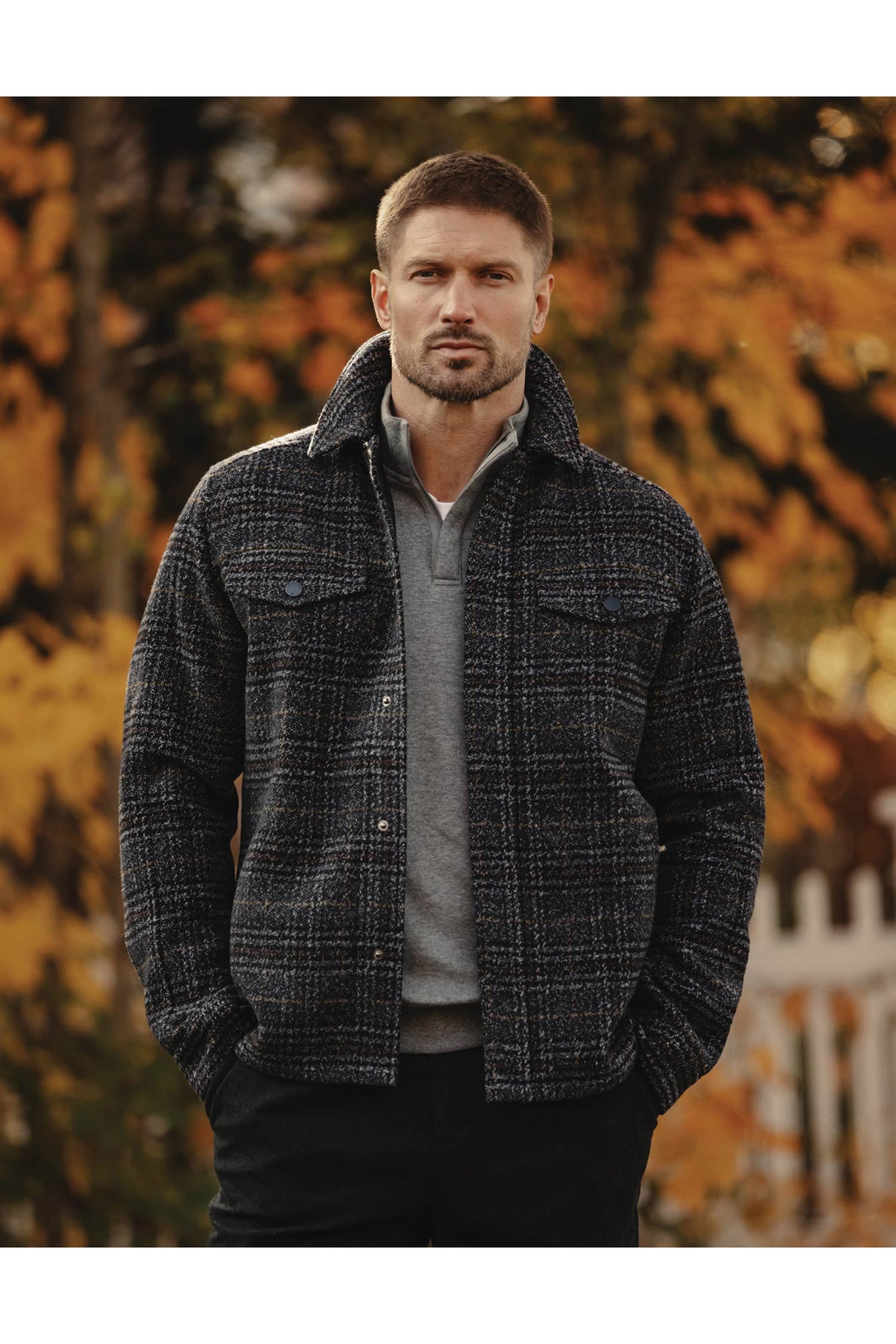 Men | Legend Jacket | Navy Plaid