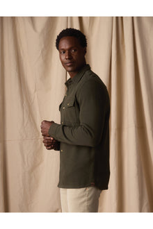 Men | Looped Terry Button Up | Alpine