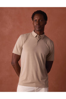 Men | LuxeJersey Polo | Fawn