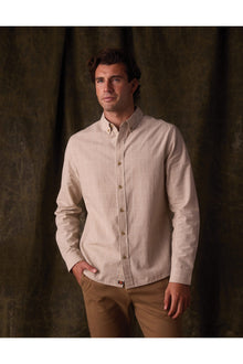 Men | Nikko Classic Button Up | Tan Plaid