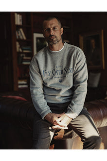 Men | Normal Fleece Graphic Pullover | Heather Grey