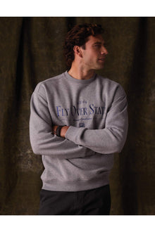 Men | Normal Fleece Graphic Pullover | Heather Grey