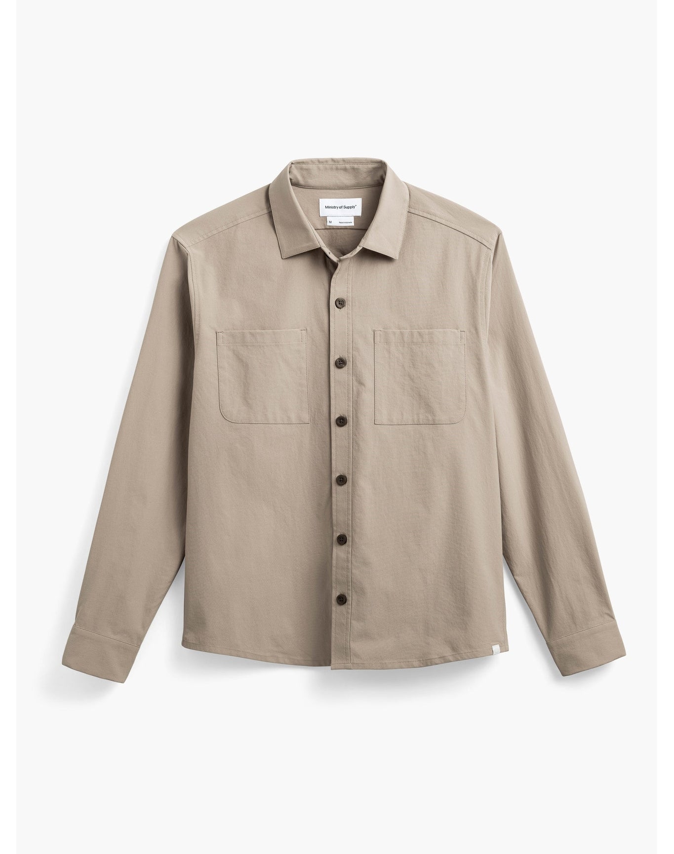 Men | Pace Poplin Overshirt | British Tan
