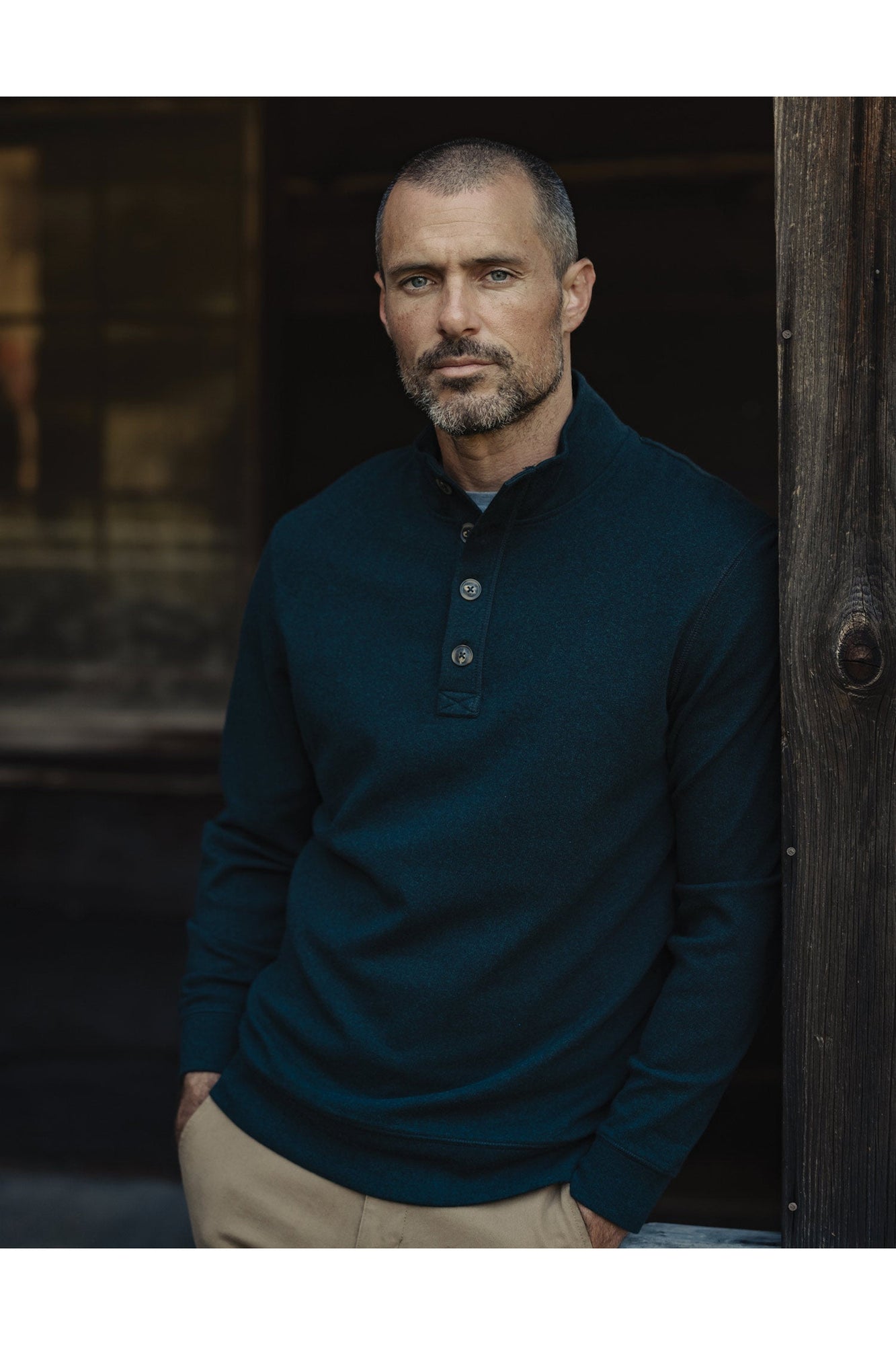 Men | Puremeso Button Popover | Emerald